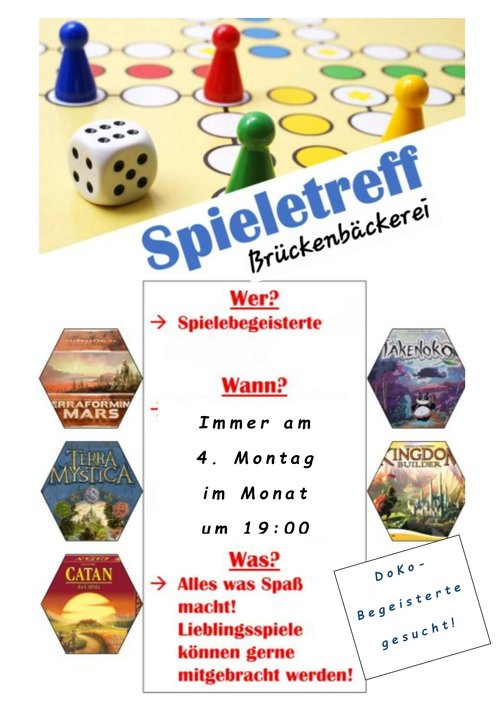 Spieletreff in der Brückenbäckerei