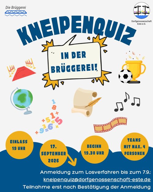 Kneipenquiz in der Brüggerei
