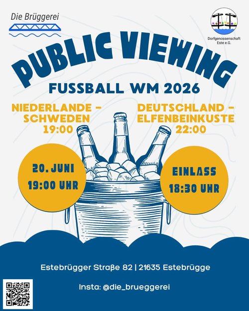Fußballabend in der Brüggerei!