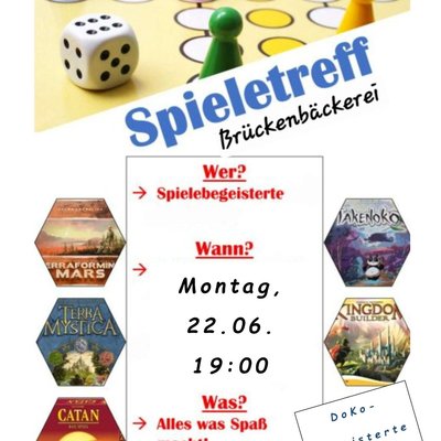 Spieleabend mit der Brückenbäckerei!
